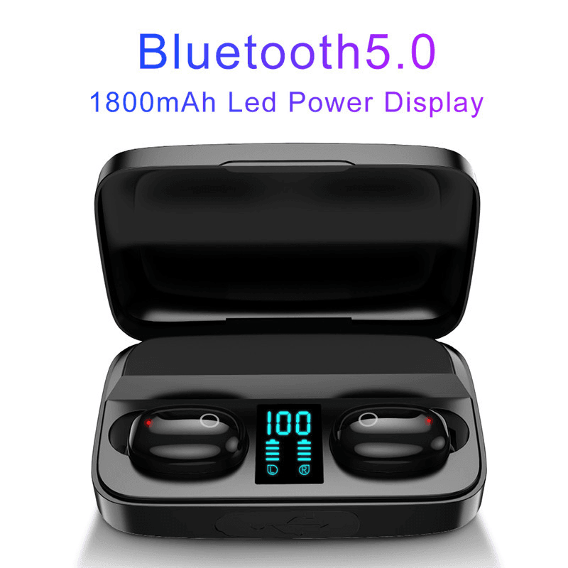 5aae710054ab1e59311449cd51d63b2c Écouteurs sans fil TWS.A10S Bluetooth 5.0 avec boîtier de charge LED