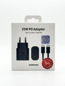 Chargeur Samsung 25W PD Adapter avec câble USB-C noir