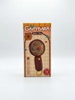 Mini ventilateur portable rechargeable design Capybara couleur marron
