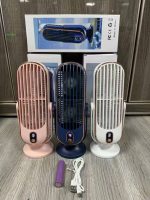 Mini ventilateur de bureau portable rechargeable avec affichage numérique