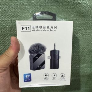 Microphone sans fil F11 pour créateurs de contenu - Noir
