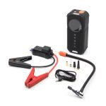 Booster de batterie et compresseur d'air 2-en-1 avec pinces et accessoires