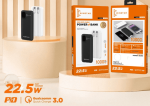 Power Bank Winstar WN-006 10000mAh 22.5W avec câbles intégrés