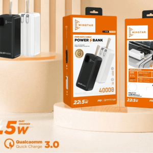 Power Bank Winstar WN-009 40000mAh avec câbles intégrés