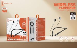 Écouteurs Bluetooth Winstar W8 Tour de Cou Magnétique