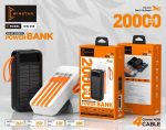 Power Bank Winstar WN-013 20000mAh avec 4 câbles intégrés