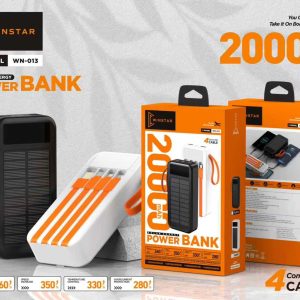 Power Bank Winstar WN-013 20000mAh avec 4 câbles intégrés