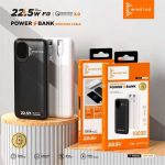Power Bank Winstar WN-006 10000mAh 22.5W avec câbles intégrés