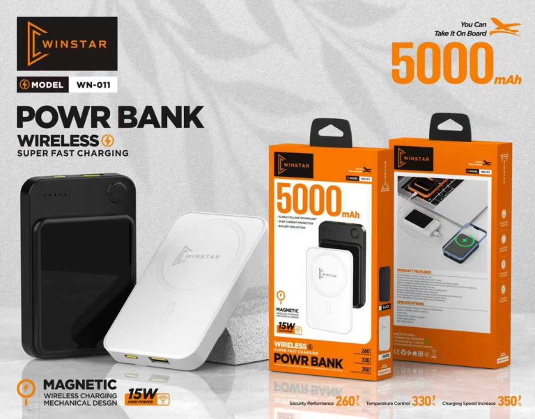 Power Bank Winstar WN-011 5000mAh Magnétique 15W