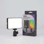 Lampe LED portable LJ-S02 pour smartphone avec support à rotule