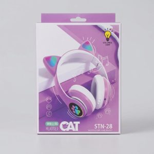 Casque Sans Fil STN-28 Oreilles de Chat avec Éclairage LED