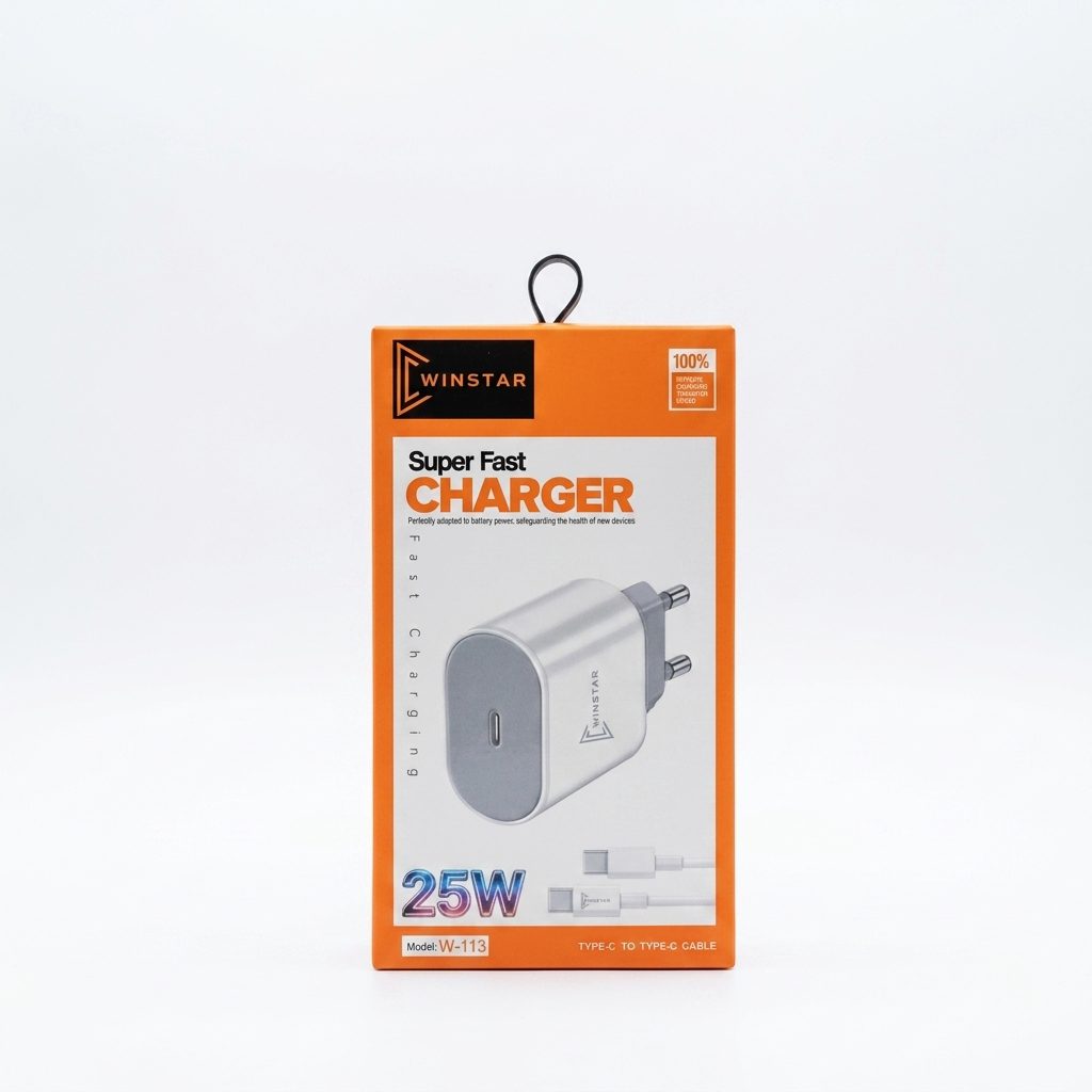 Chargeur Winstar W-113 25W USB-C avec câble Type-C