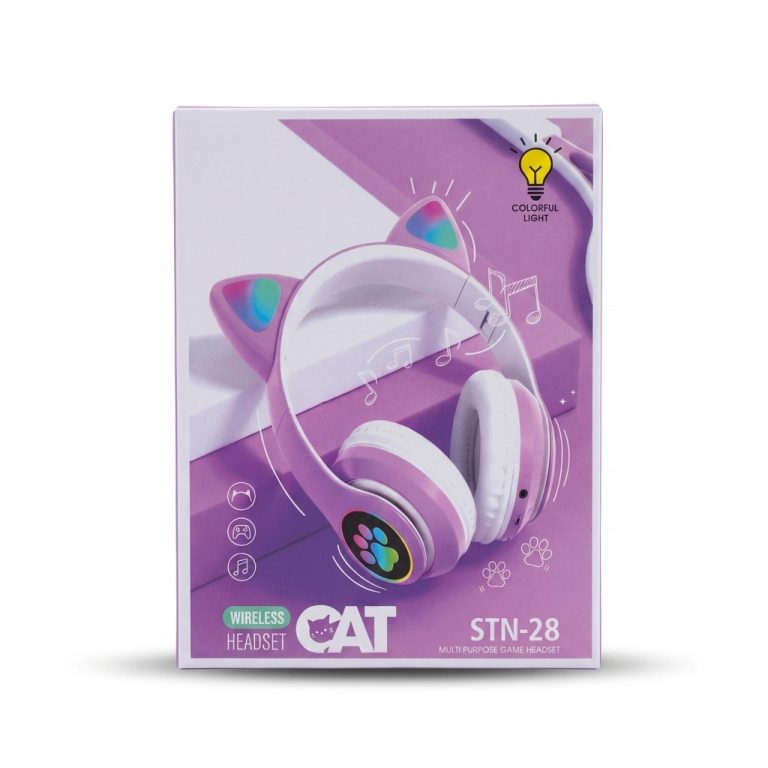 Casque Sans Fil STN-28 Oreilles de Chat avec Éclairage LED