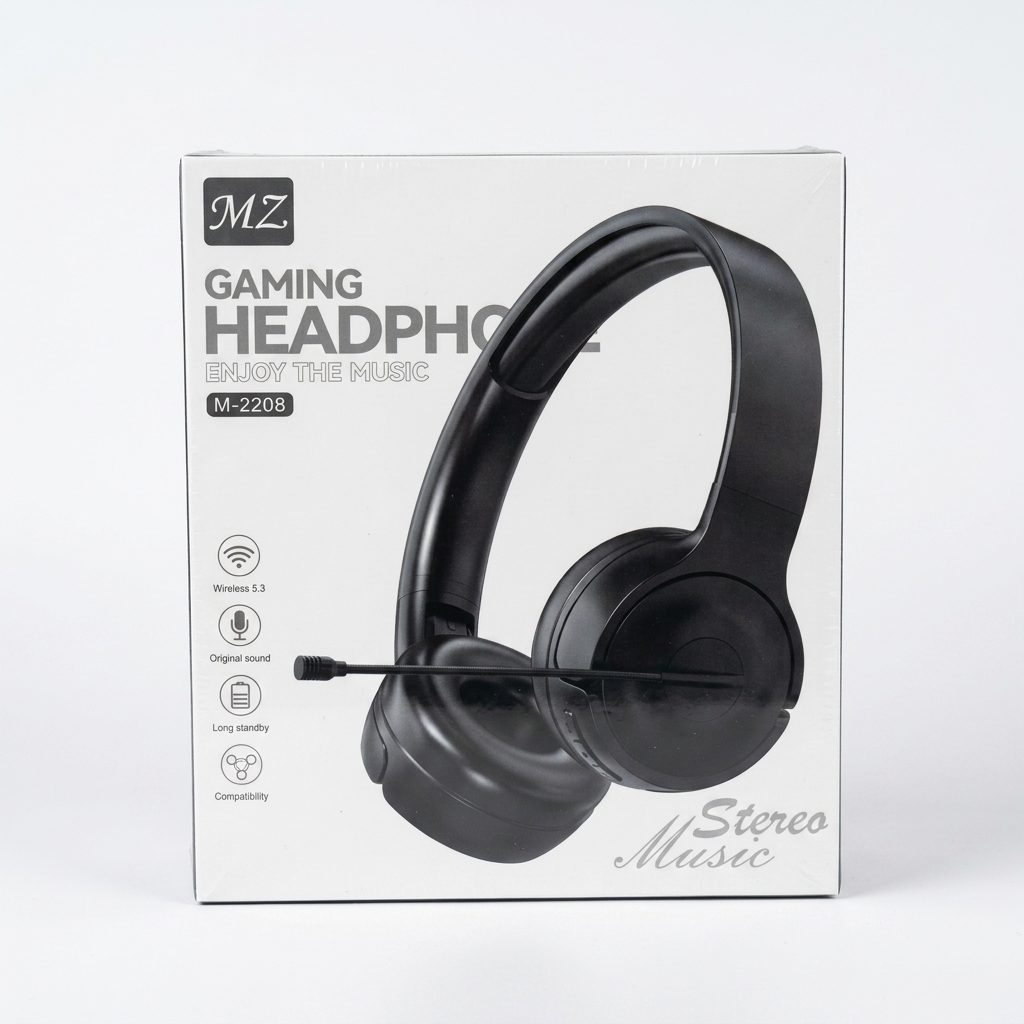 Casque Gaming MZ M-2208 Sans Fil avec Microphone