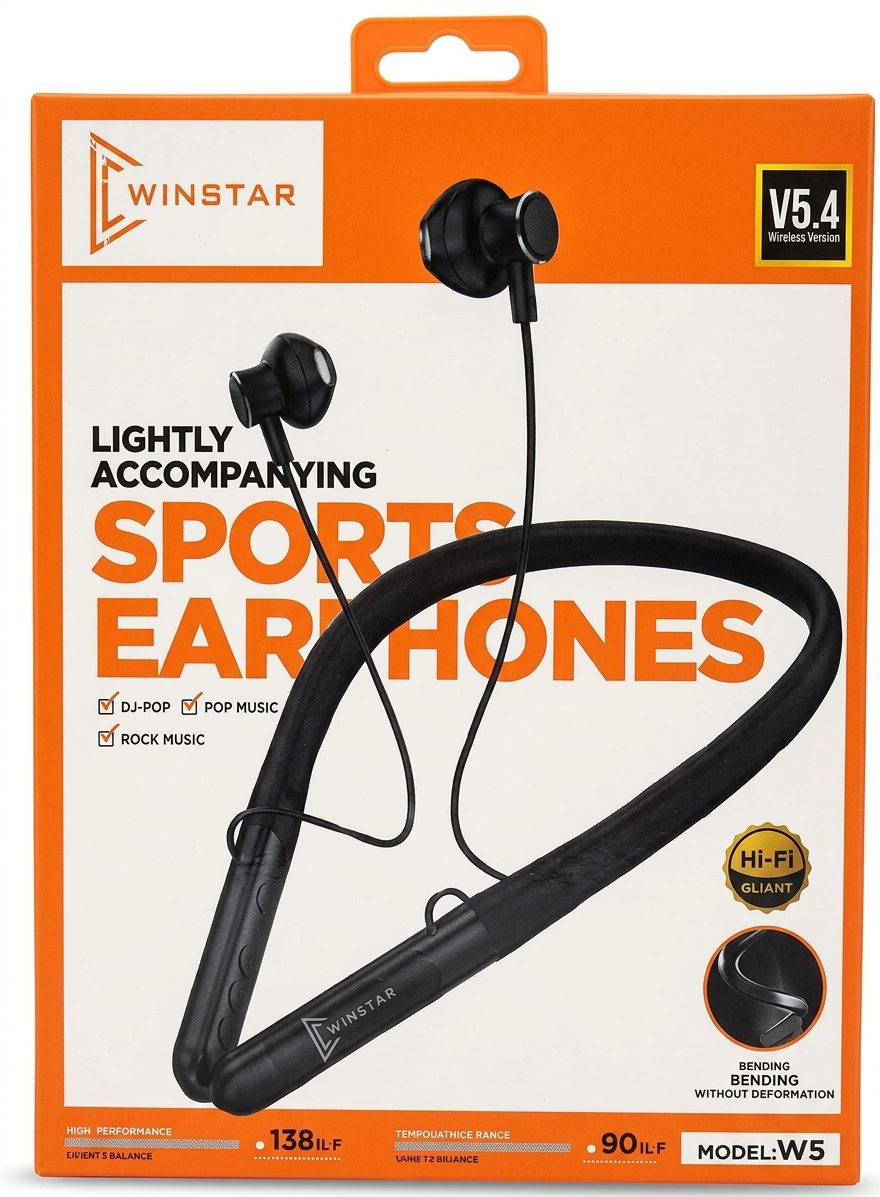 Écouteurs Bluetooth Winstar W5 Tour de Cou Écouteurs Bluetooth Winstar W5 Tour de Cou