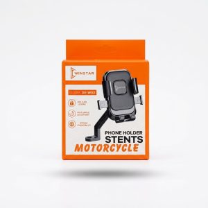 Support téléphone moto Winstar DE-W03 fixé sur rétroviseur