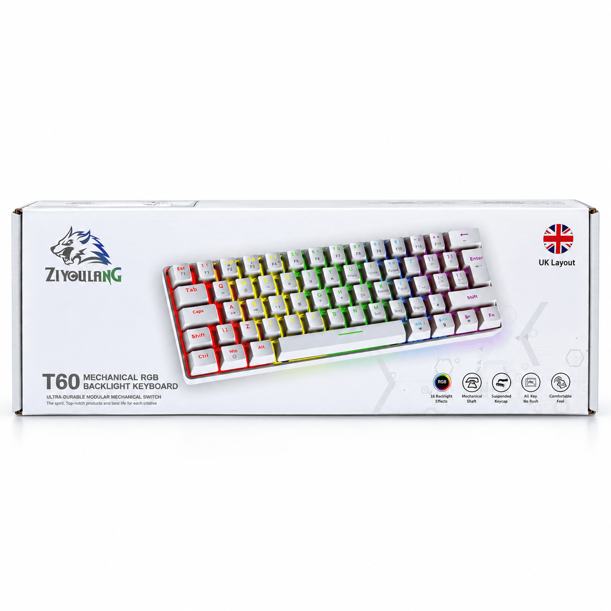 12d4ca73-b2d0-4b78-a5db-d483edcb89df Clavier mécanique Ziyoulang T60 RGB 60% Compact
