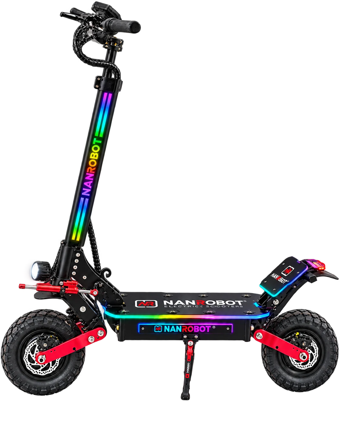 NANROBOT D4+ Max Space Light double moteur vue de profil Trottinette électrique NANROBOT D4+ Max Space Light double moteur