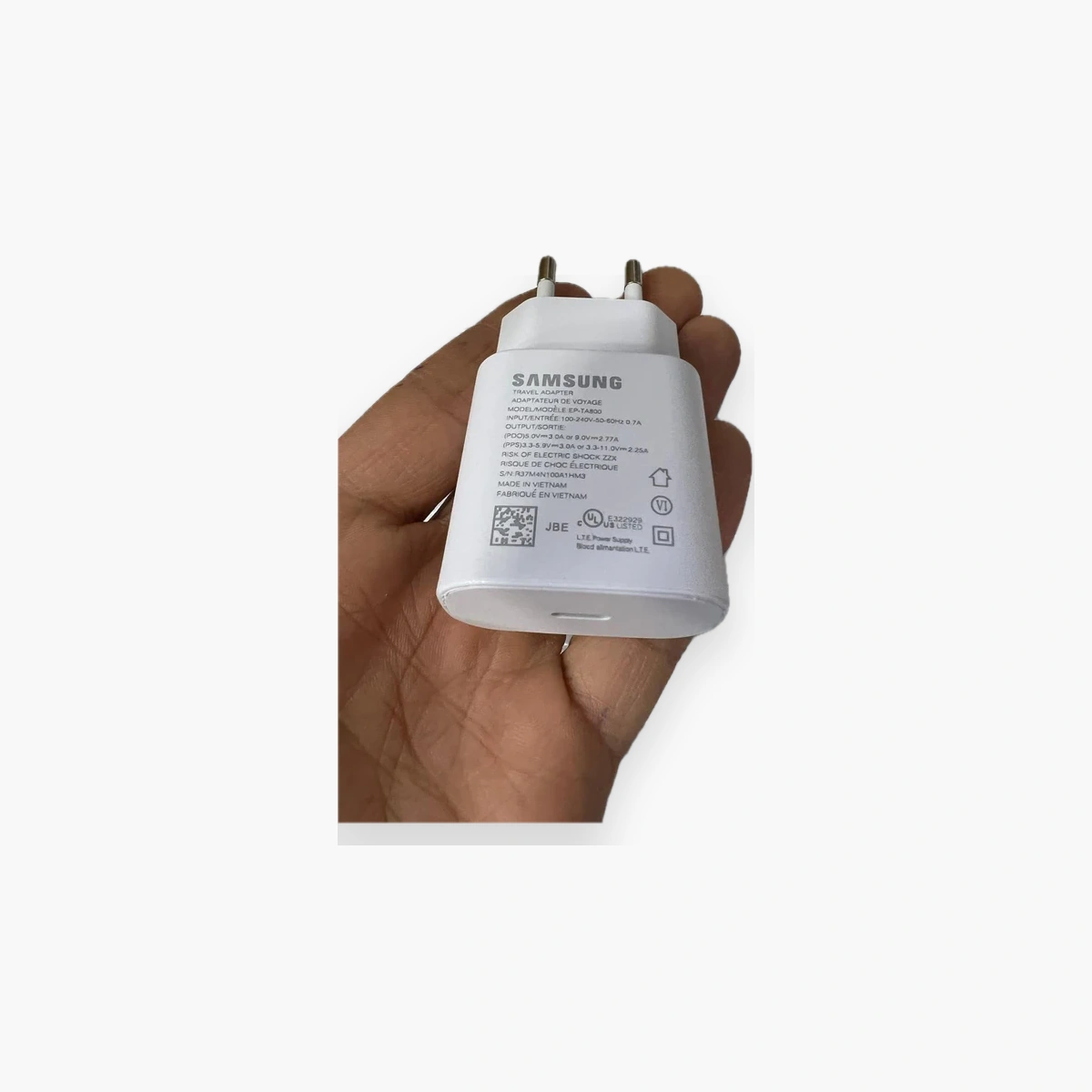 ADAPTER SAMSUNG TA800 SOBA Adaptateur secteur Samsung TA800 25W USB-C blanc