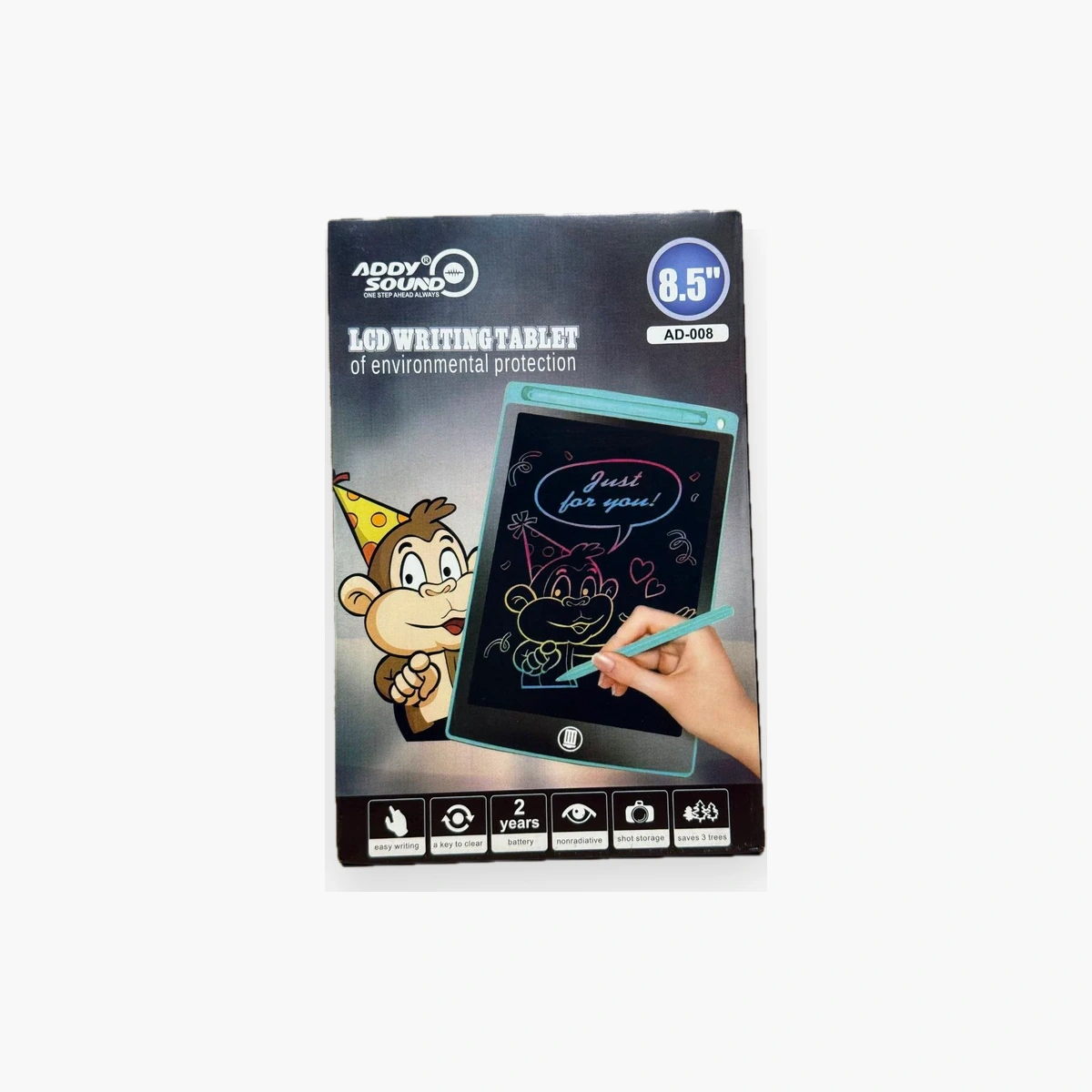 ADDY SOUND LGD WRITING TABLET AD-008 Tablette d'écriture LCD Addy Sound AD-008 8.5 pouces