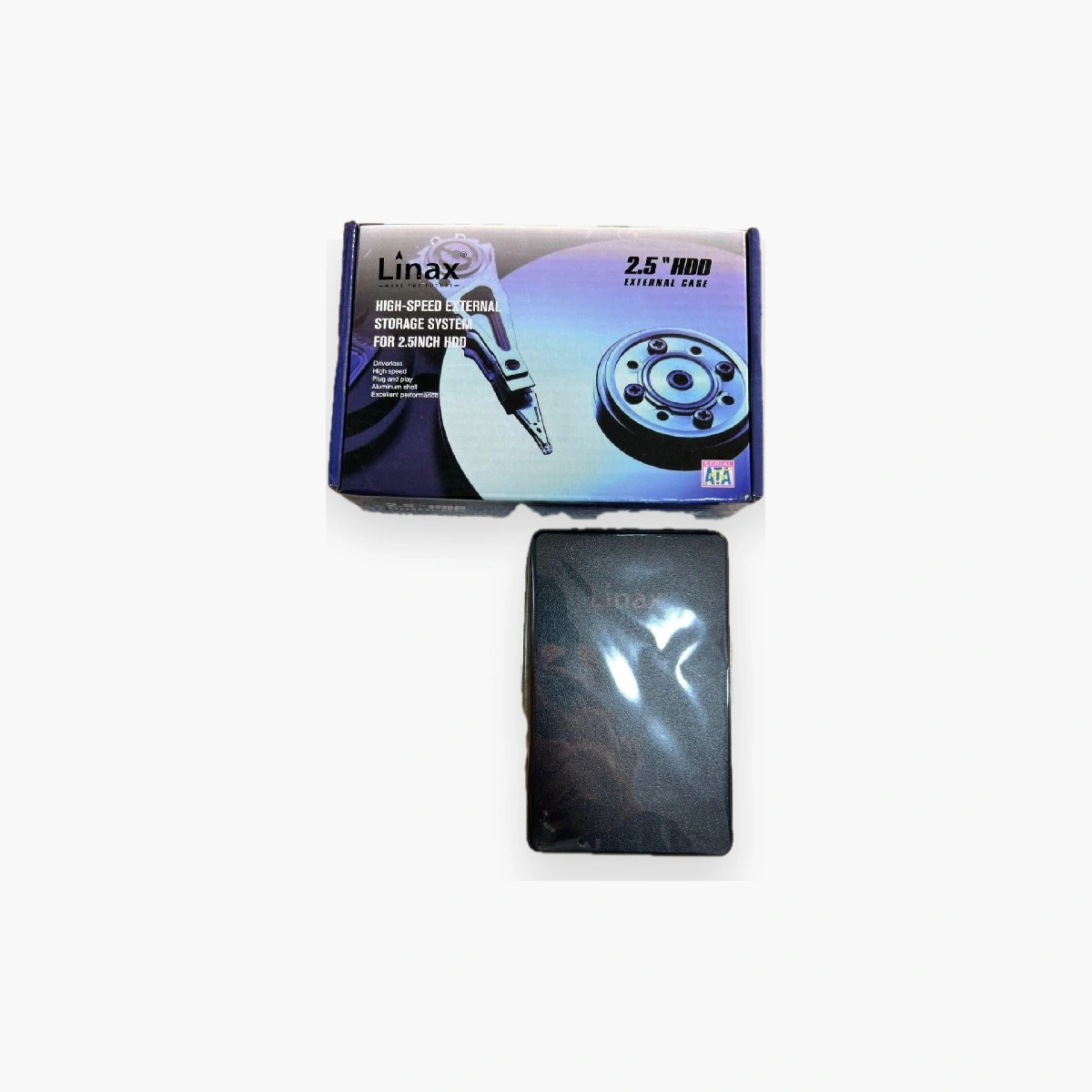 Boitier linax Hdd 2.5 Boîtier externe Linax 2.5 pouces SATA pour disque dur et SSD