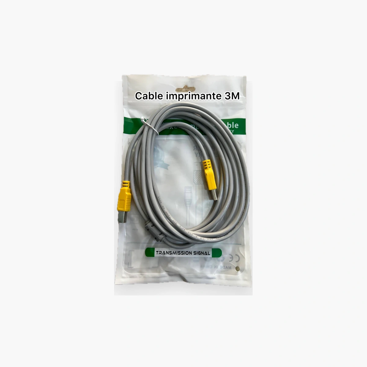Cable imprimante 3M Câble USB pour imprimante 3 mètres avec connecteurs USB-A et USB-B