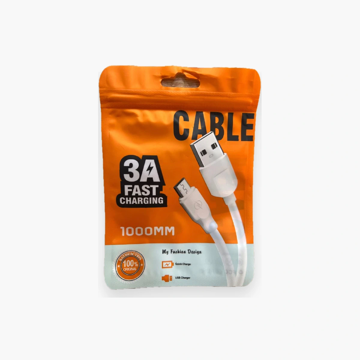 Câble Tpc//v8 Câble USB-A vers Micro-USB blanc 1 mètre