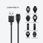Câble chargeur USB 4 contacts pour Garmin Fenix 5 et Vivoactive 3