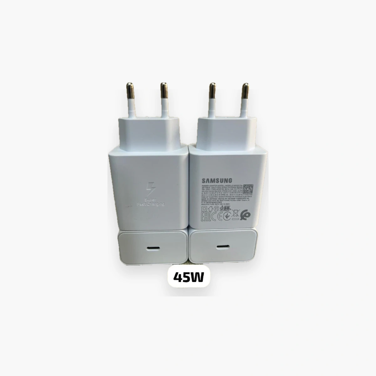 Chargeur Samsung 45w Chargeur Samsung 45W EP-T4510 USB-C