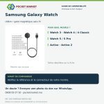 Chargeur magnétique USB-A pour Samsung Galaxy Watch 3 4 5 Active