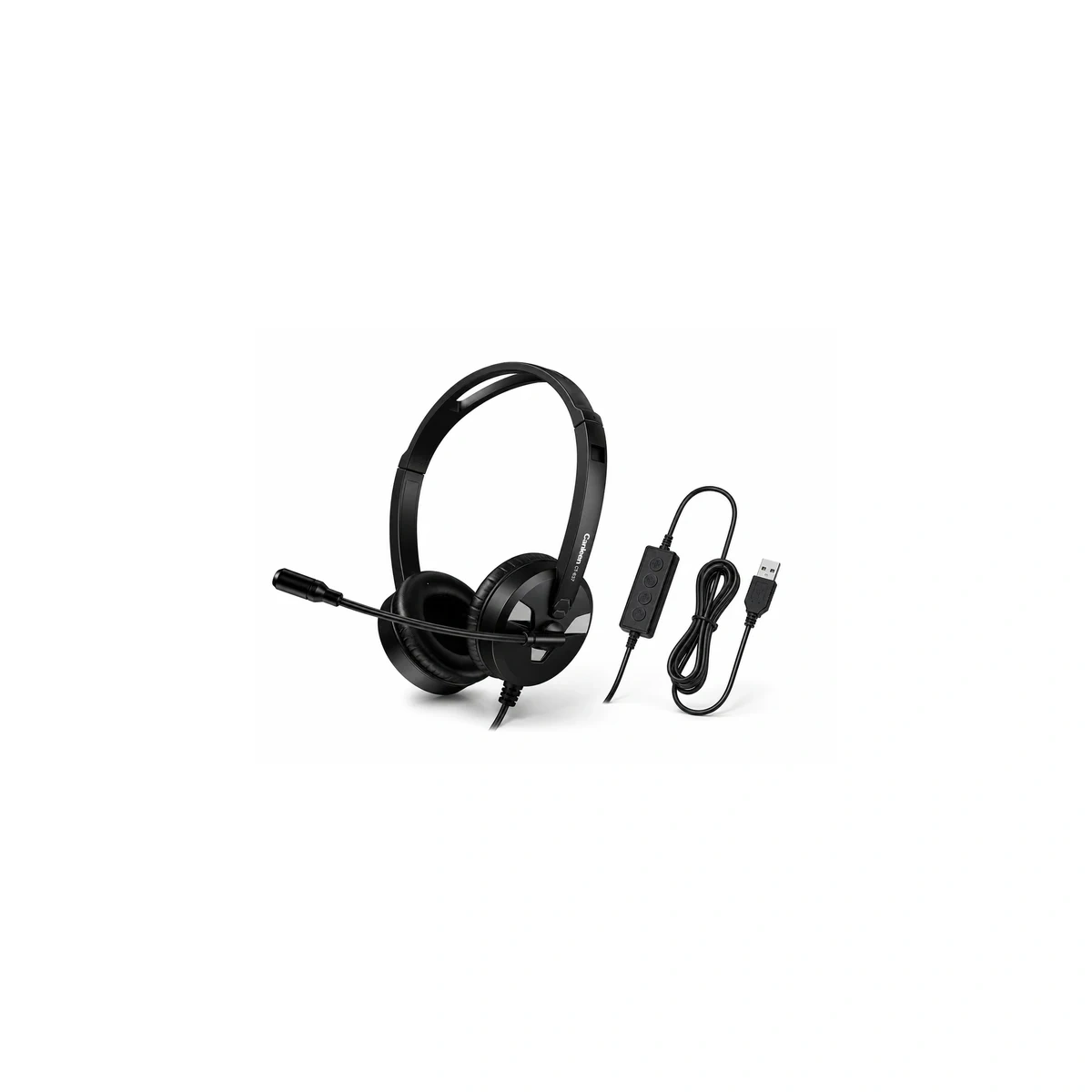 CT-637 USB Casque micro USB Canleen CT637 pour PC avec perche et commande filaire