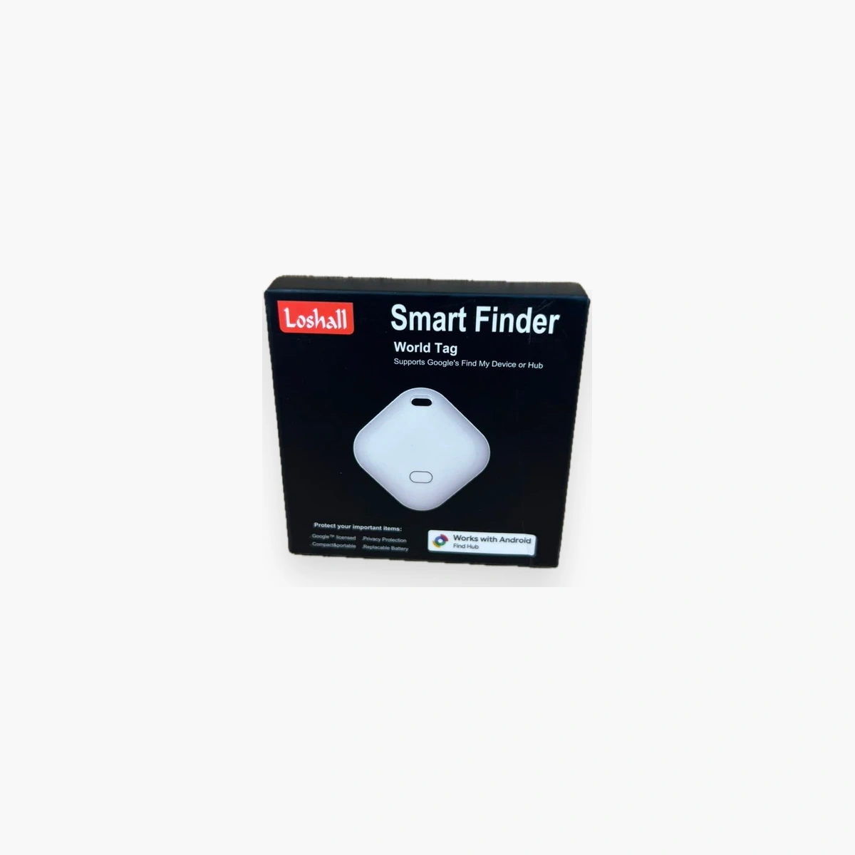 جهاز تعقب LOSHALL Smart Finder World Tag - متوافق مع Google Find My Device Loshall Smart Finder World Tag Android Google Find My Device