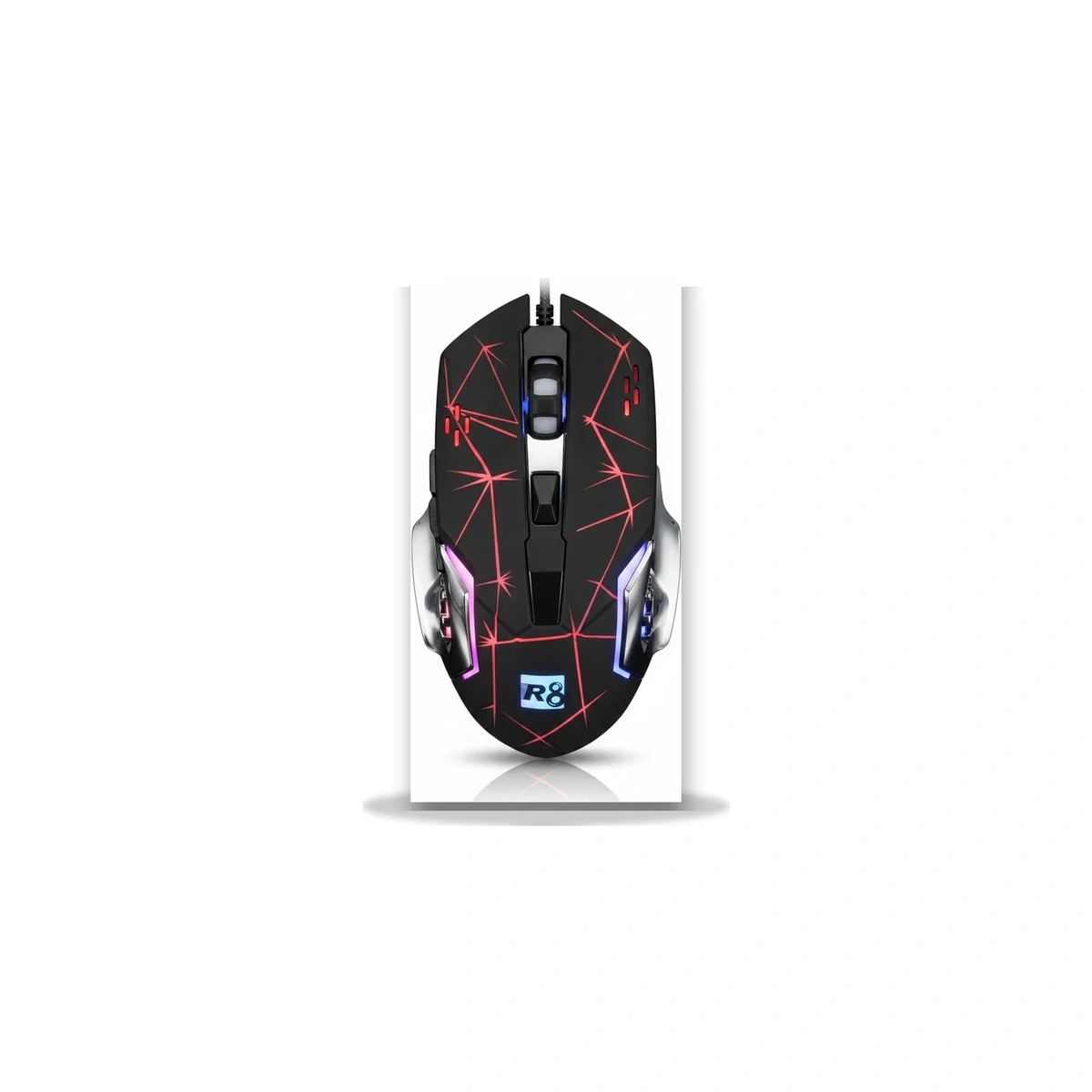 فأرة الألعاب MOUSE R8 CHAOS SPECTRUM مع إضاءة ديناميكية Souris gamer filaire R8-1615A Chaos Spectrum avec rétroéclairage LED