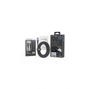 Câble Konfulon DC32 Micro-USB 3 A tressé avec connecteurs USB-A et attache velcro