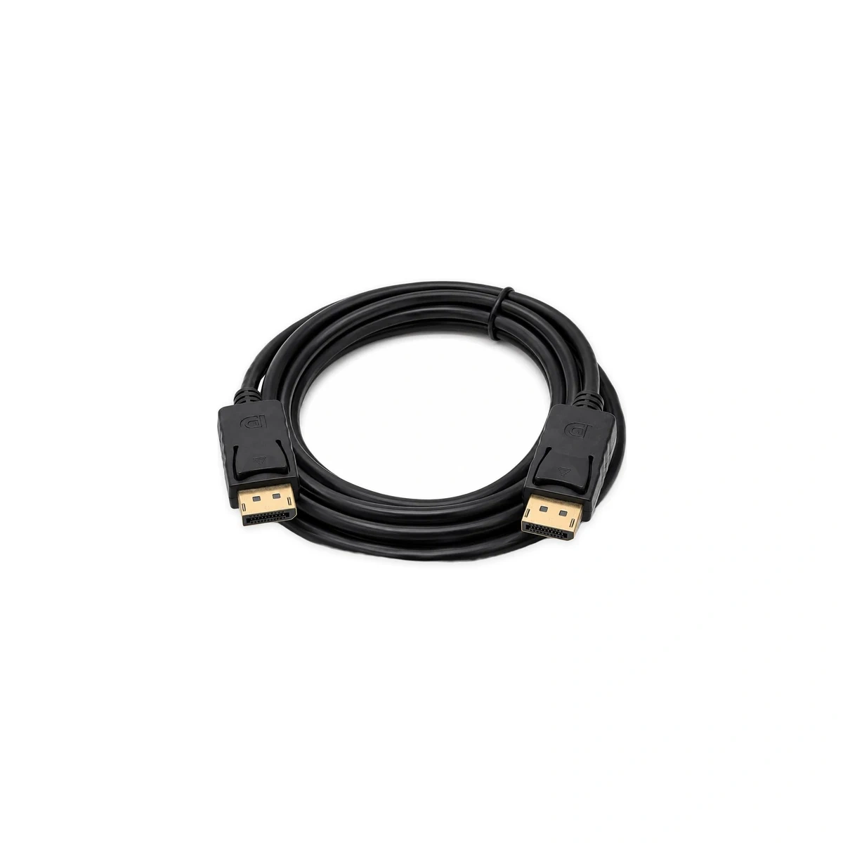 كابل DisplayPort بطول 3 متر 4K Ultra HD 30Hz - موصل ذهبي للشاشات وأجهزة الكمبيوتر والتلفزيونات وأجهزة العرض Câble DisplayPort 3 mètres noir connecteurs mâles