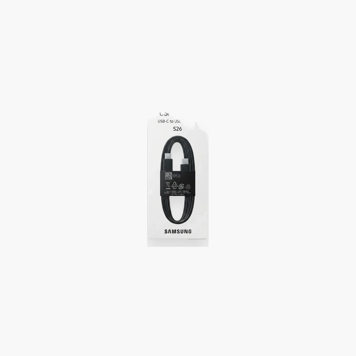 كابل USB-C إلى USB-C سامسونج S26 بطول 1.8 متر - شحن سريع 3 أمبير ونقل بيانات 480 ميجابت في الثانية Câble USB-C vers USB-C 3 A, 1,8 mètre