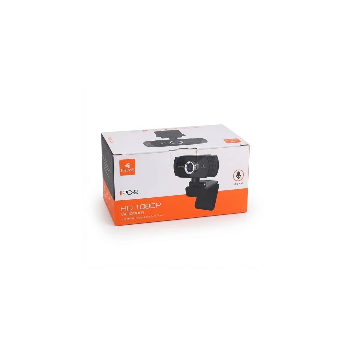 كاميرا ويب Kisonli HD 1080P PC-2 مع ميكروفون USB - توصيل وتشغيل للكمبيوتر/اللابتوب Caméra Kisonli hd 1080P pc 2 USB Maroc