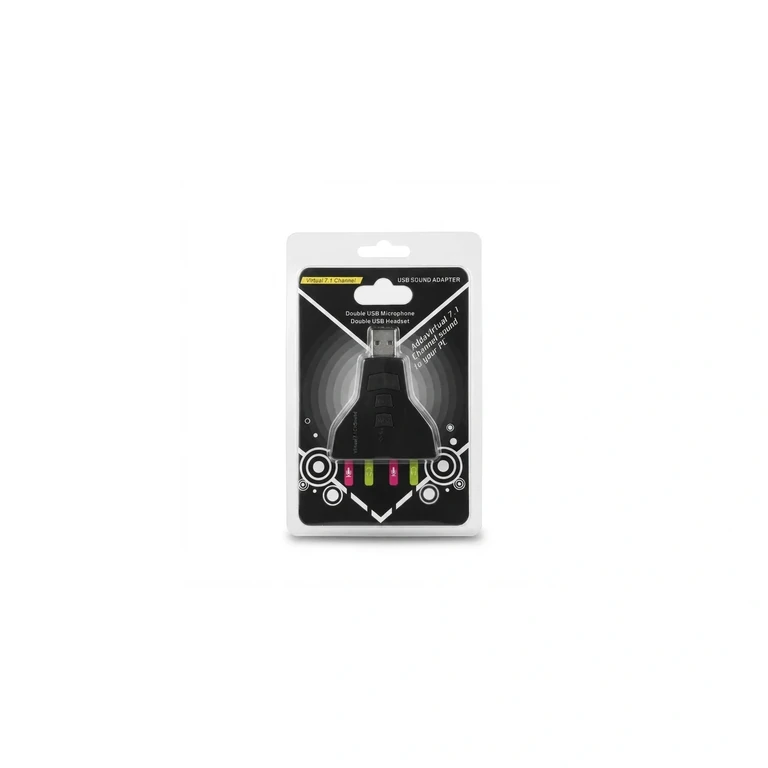 Carte son USB externe 7.1 virtuel – Doubles prises casque et microphone pour ordinateur