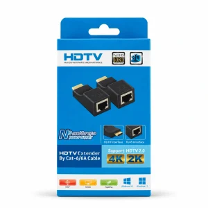 Kit extendeur HDMI sur câble Cat 6 – Paire de modules pour liaison vidéo annoncée jusqu’à 30 m