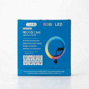 Ring Light LJJ-26 RGB LED 26cm avec Support Smartphone