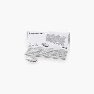 Pack clavier et souris sans fil GKM520 argent et blanc