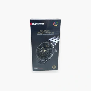 Montre connectée H4 Pro Max boîtier rond et bracelet métallique
