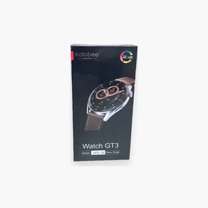 Montre connectée Kalobee GT3 écran AMOLED boîtier rond bracelet brun