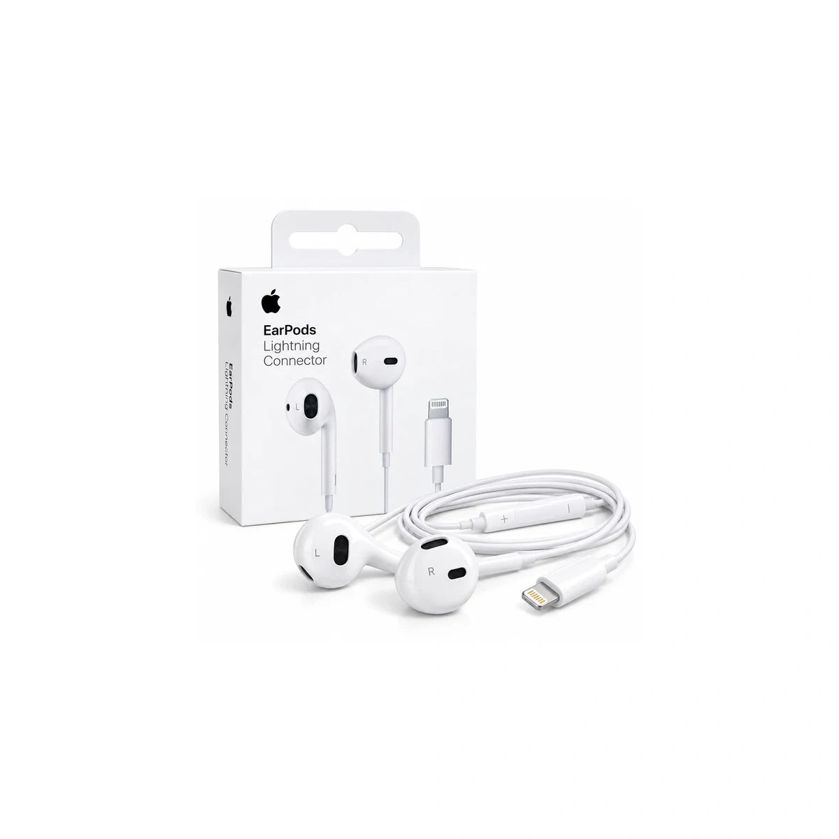KIT IPHONE EARPODS LIGHTNING CONNECTER Écouteurs filaires Lightning avec commande sur câble pour iPhone