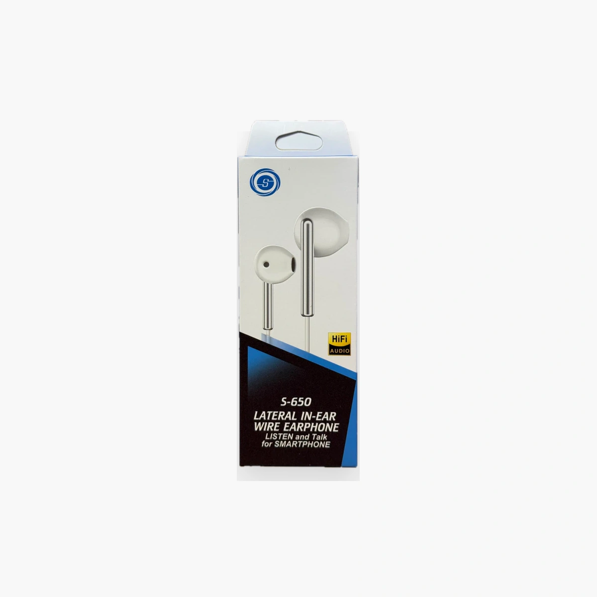 KIT S650 LATERAL IN-EAR WIRE EARPHONE Kit S650 Lateral In-Ear Wire Écouteurs filaires blancs