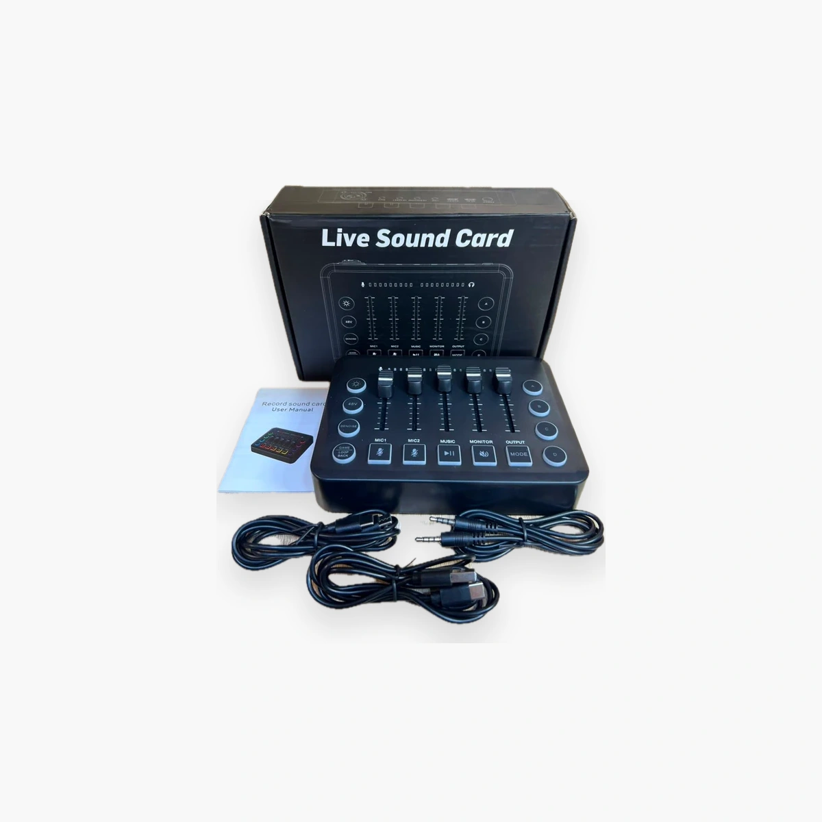LIVE SOUND CARD F9 Microphone Live Sound Card F9 Maroc