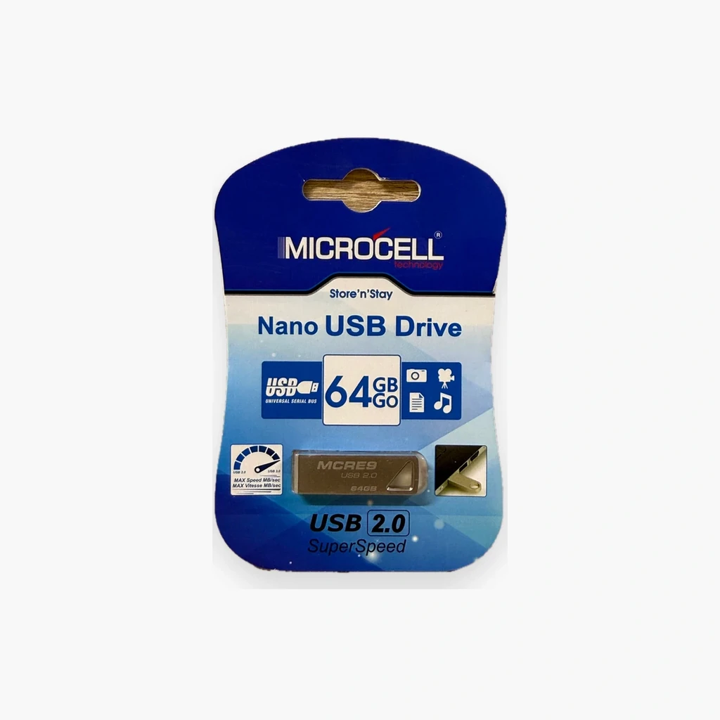 Clé USB Microcell Nano USB 2.0 64 GB MICROCELL-64 GB