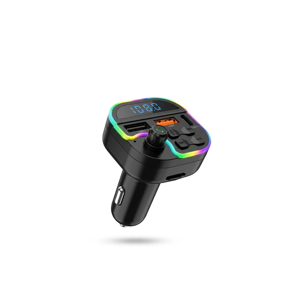 MP3 car 40W Transmetteur FM Bluetooth voiture M53 40W avec ports USB et Type-C