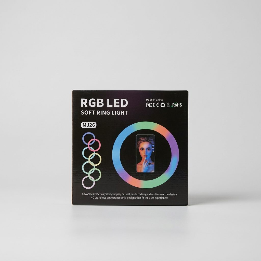 Ring Light RGB LED Soft MJ26 ERY-MJ26 Studio Éclairage RGB LED Anneau lumineux MJ26 Maroc