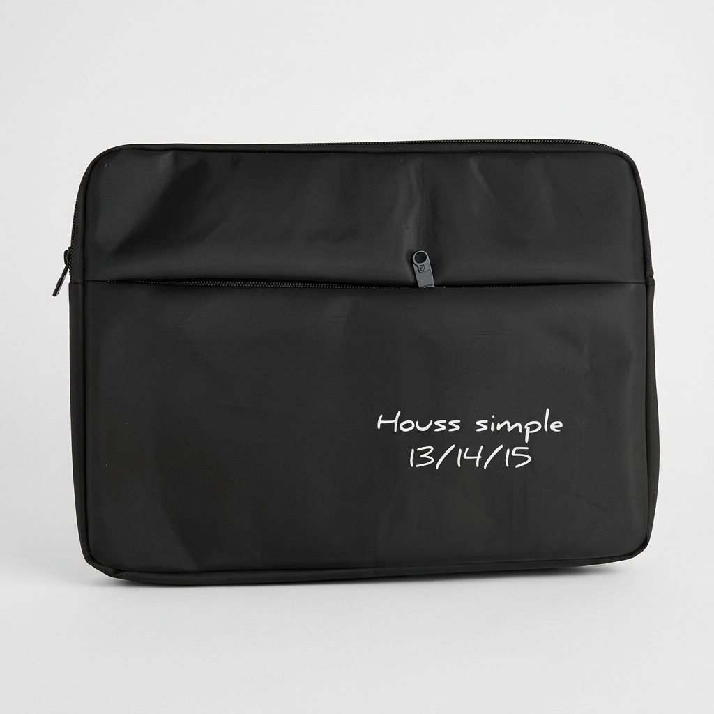 Housse Simple 15 14 13 ERY-HOUSS-SIMPLE-15-14-13 Studio Housse simple noire pour ordinateur portable 13 14 15 pouces avec poche zippée